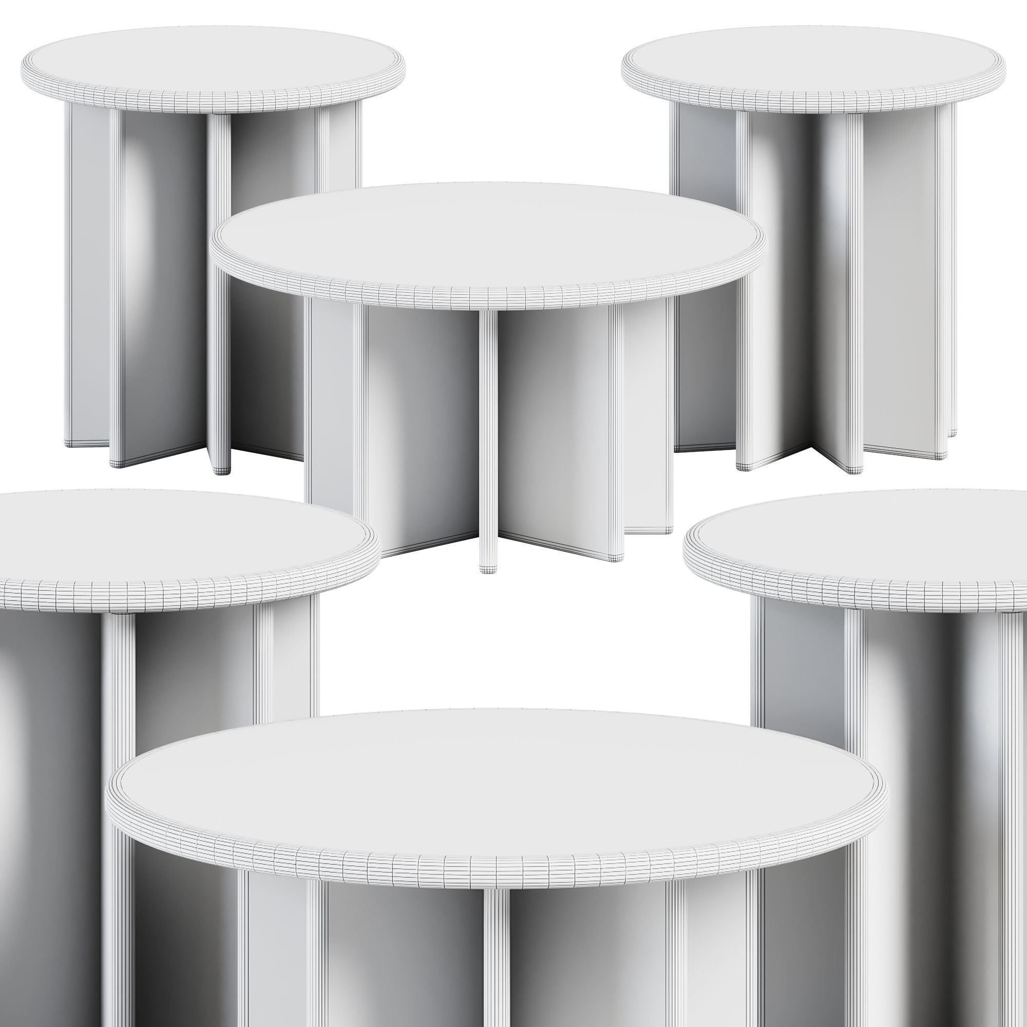 Polar End Table Jotter Goods 3D model_1