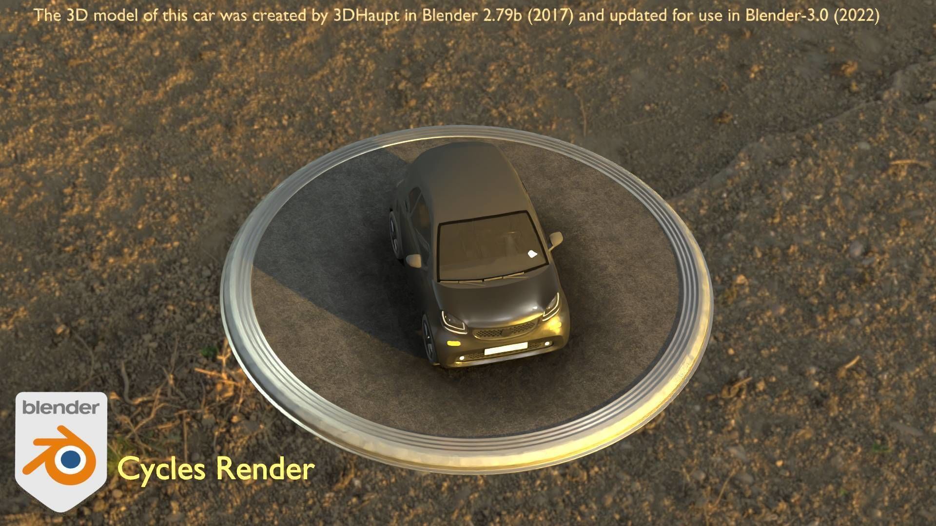 City Car 11 Small Type-E Black Low-poly 3D model_77