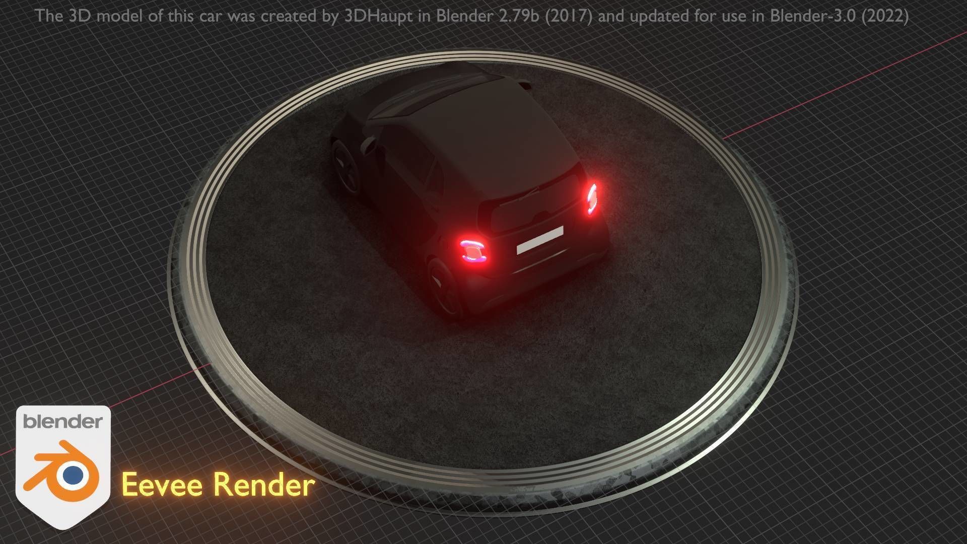 City Car 11 Small Type-E Black Low-poly 3D model_61