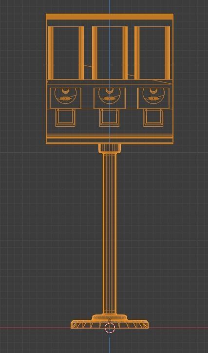 Triple Shop Gumball and Candy Machine Set of 3 Low-poly 3D model_14