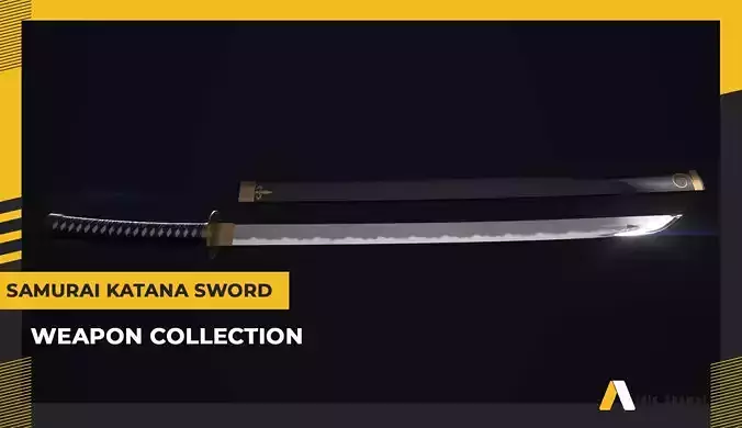 Katana samurai sword 3d Models and Textures