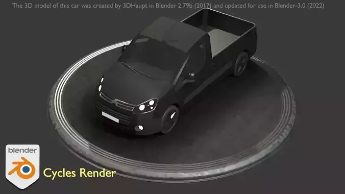 City Car 13 Utility Vehicles Pickup 1500 Type-D Black 