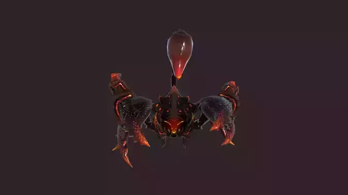Scorpions creature with eyes and claws