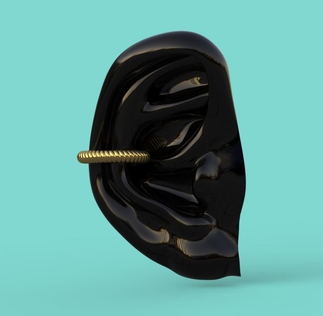 Ear Cuff Rope Earrings 3D print model 3D print model_1