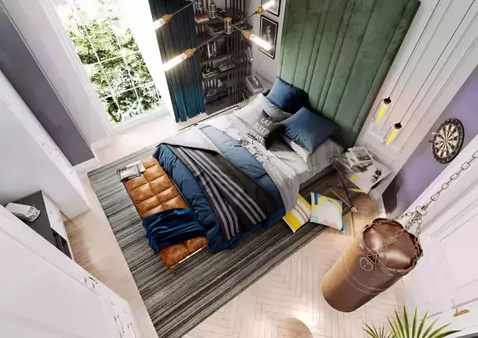 Contemporary Teenage Bedroom