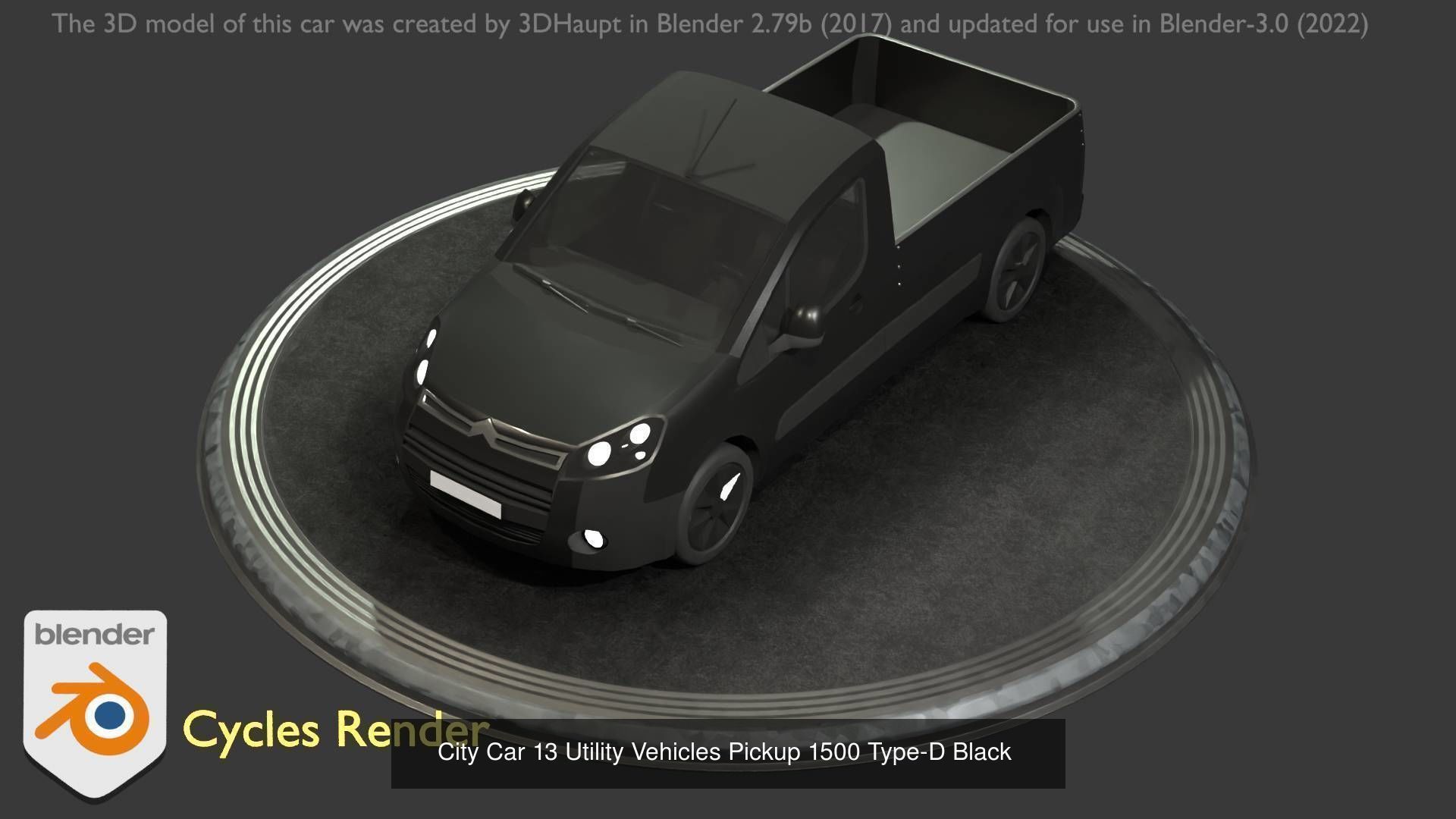 City Cars All Types A B C D E Black 3D Model Collection_14