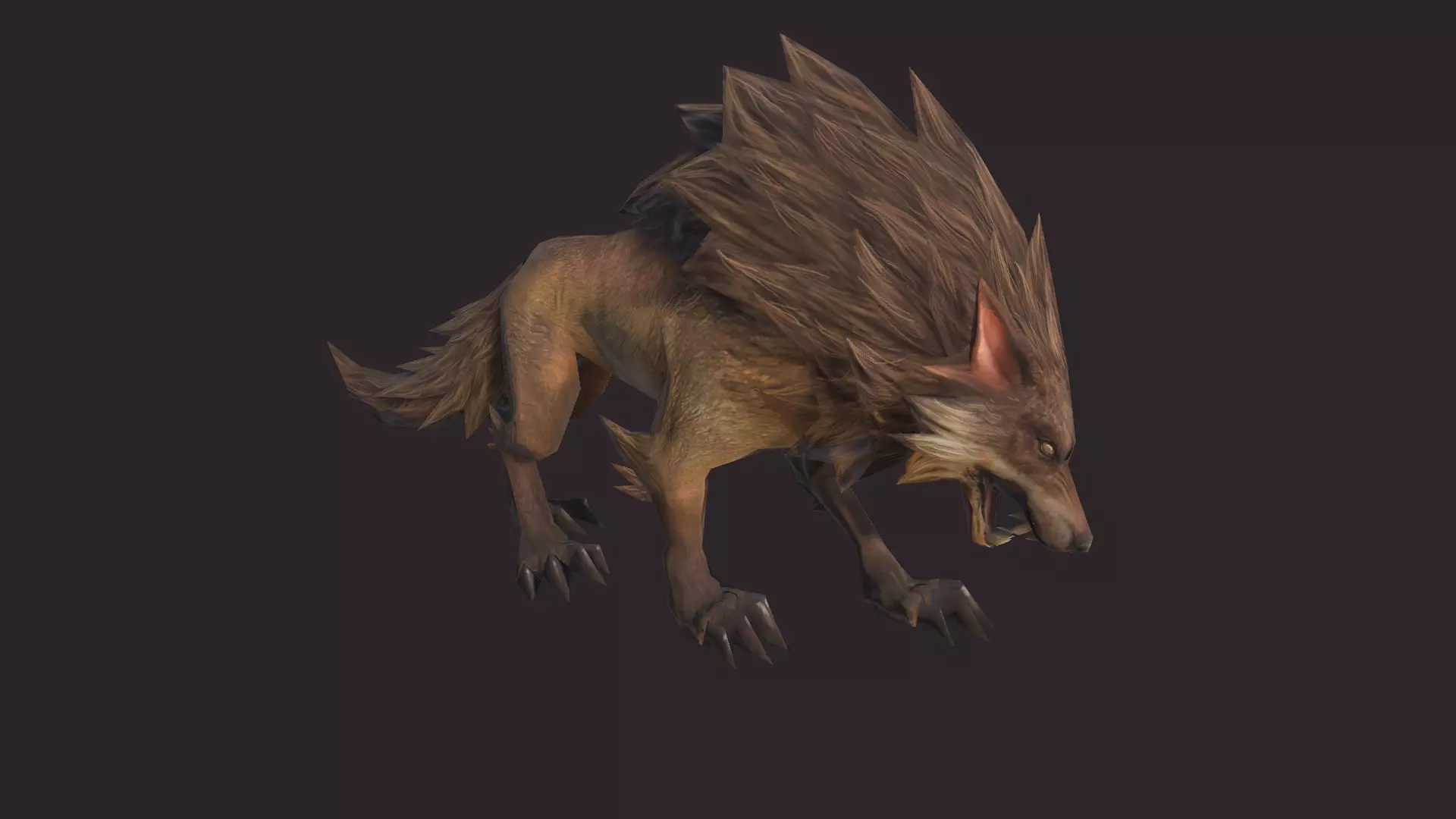 Wolfs wolf Low-poly 3D model