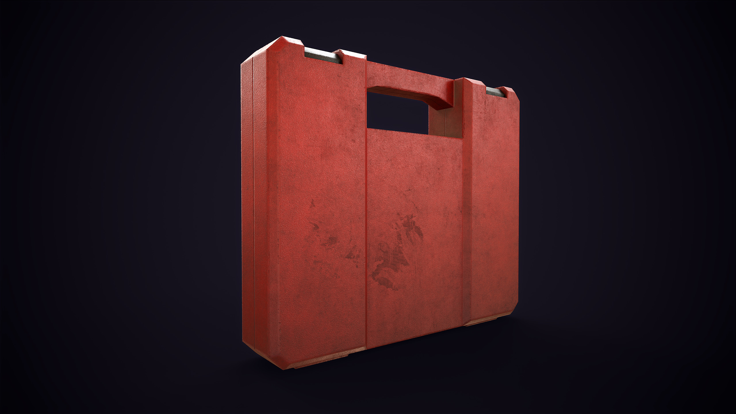 First aid case Low-poly 3D model_7