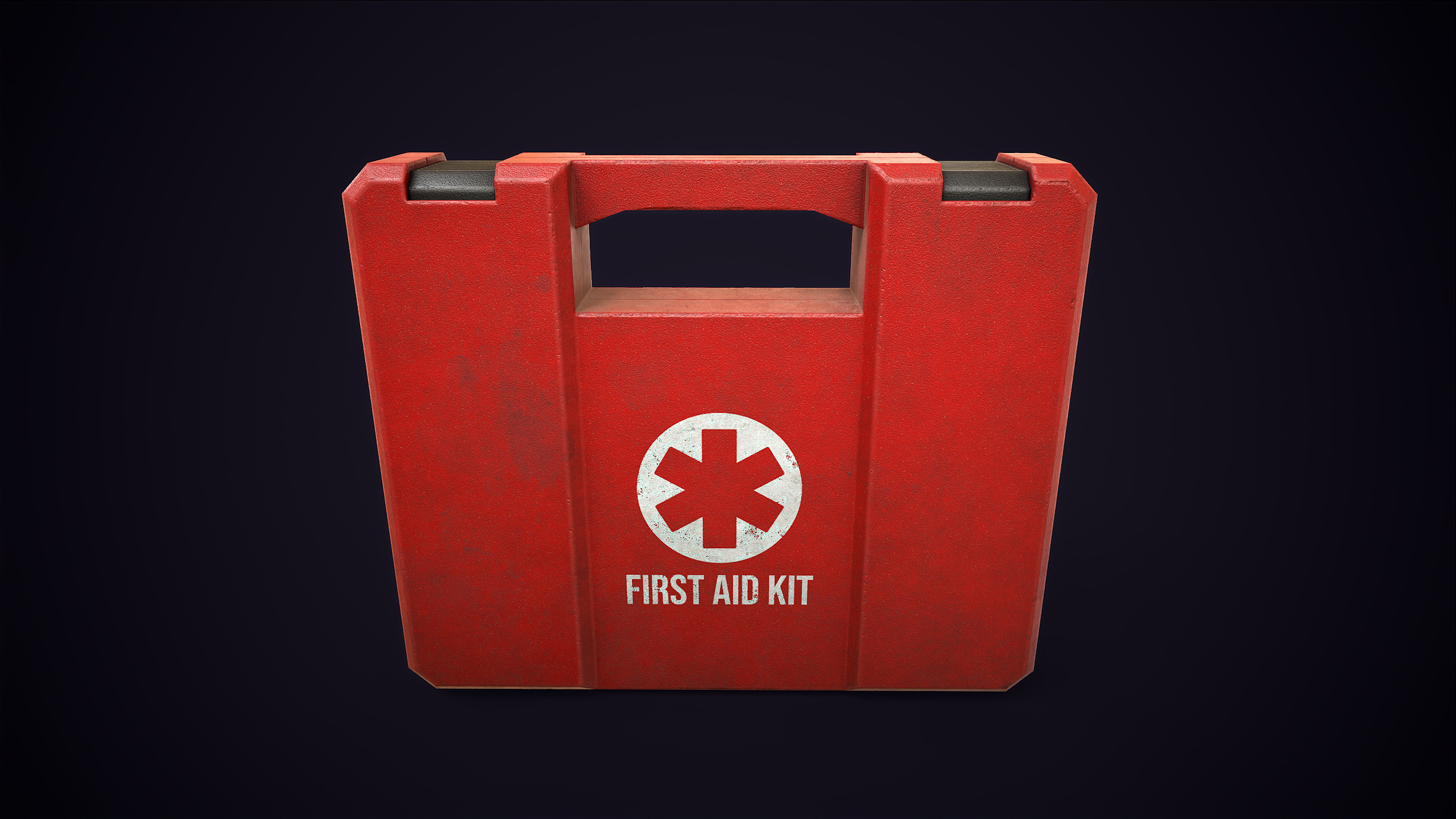 First aid case Low-poly 3D model_5