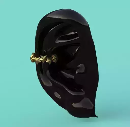 Ear Cuff Stars Earrings 3D print model