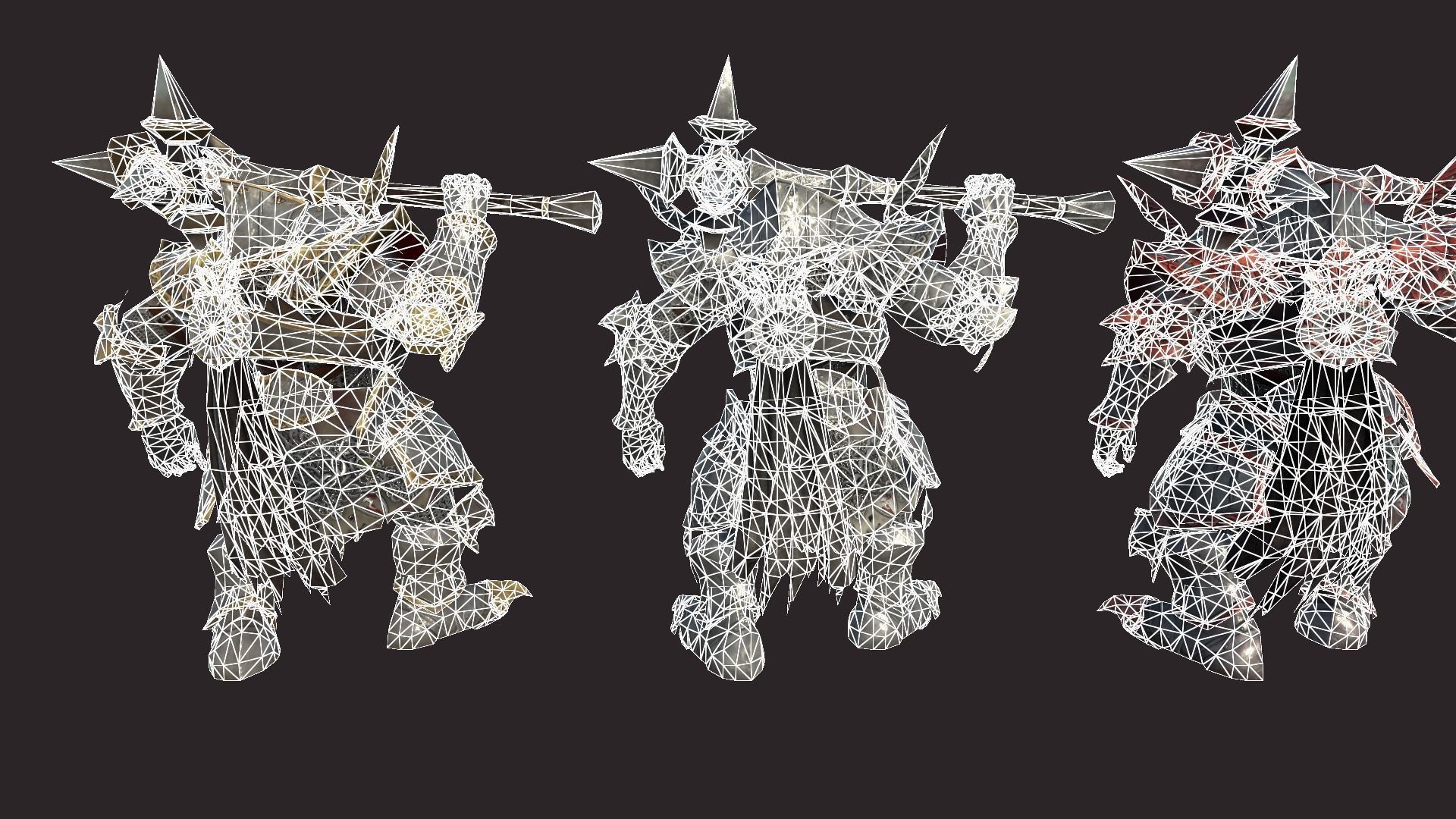 Battle Knights Low-poly 3D model_17