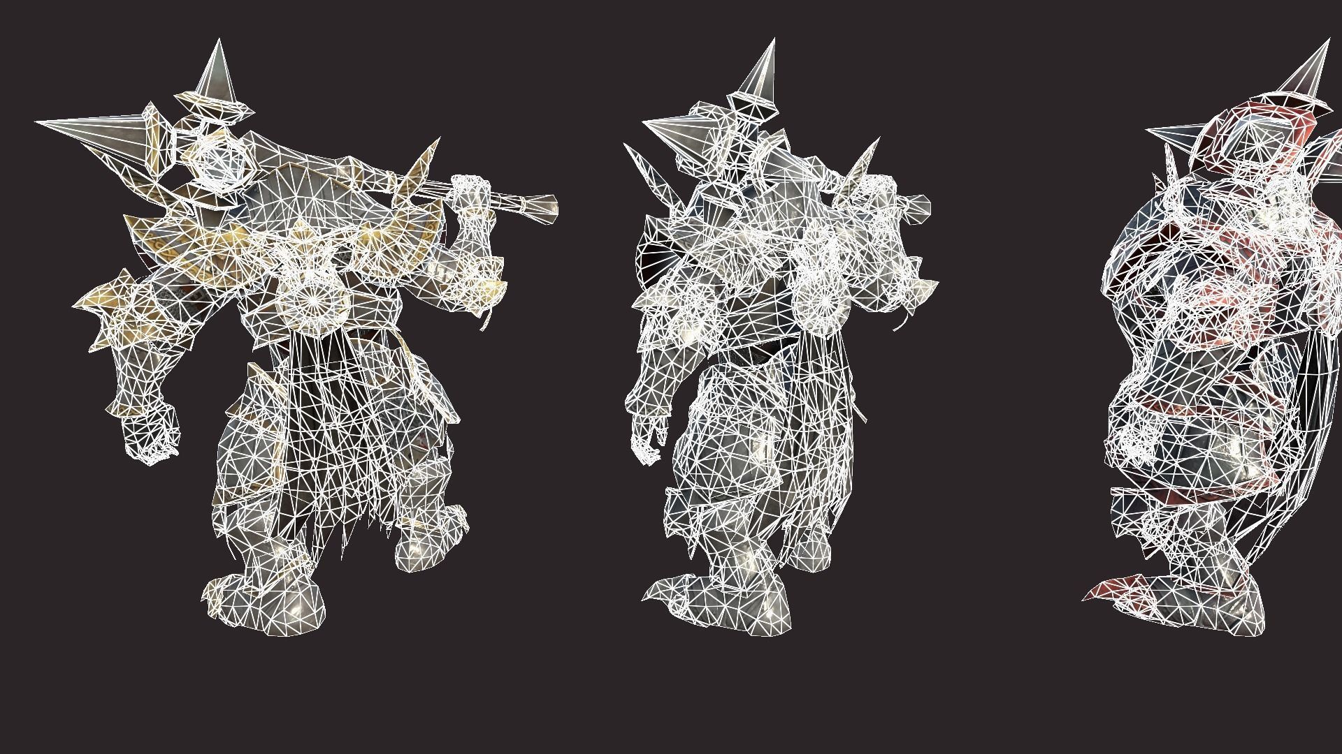 Battle Knights Low-poly 3D model_16