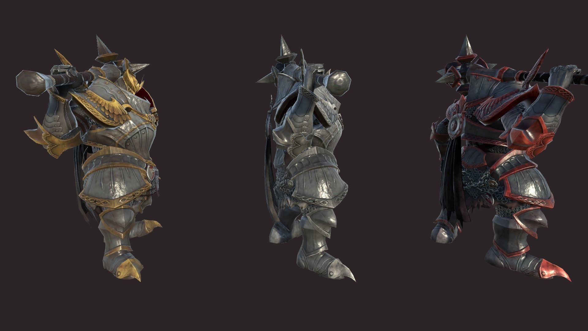 Battle Knights Low-poly 3D model_10