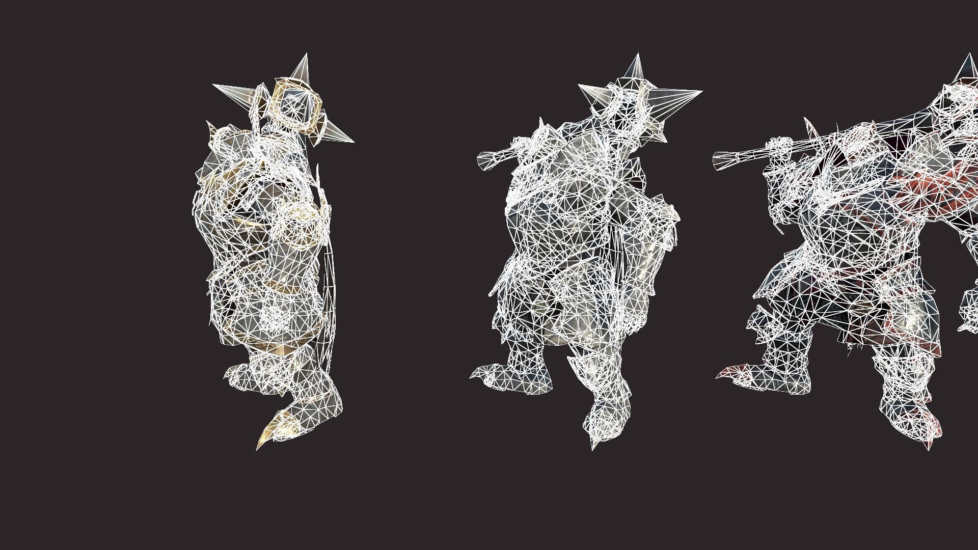 Battle Knights Low-poly 3D model_14