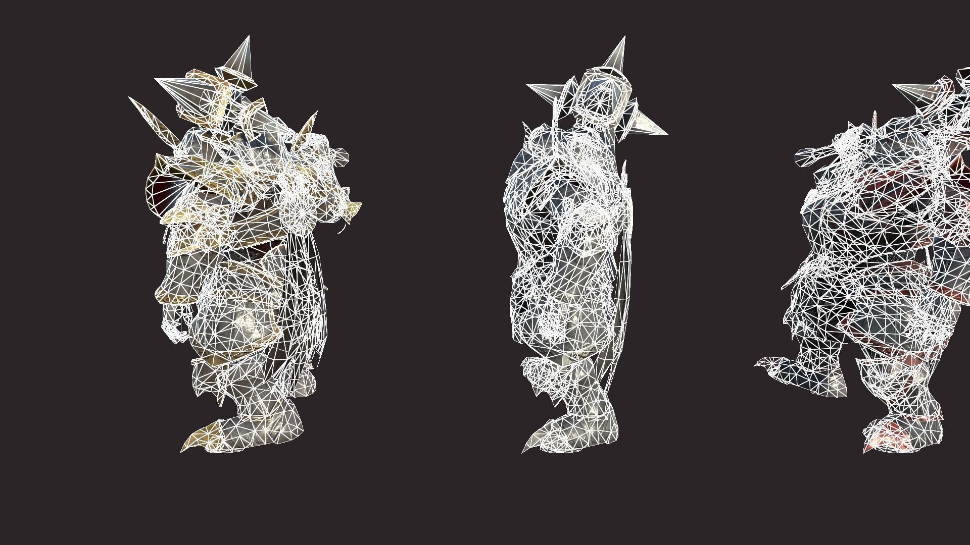 Battle Knights Low-poly 3D model_15