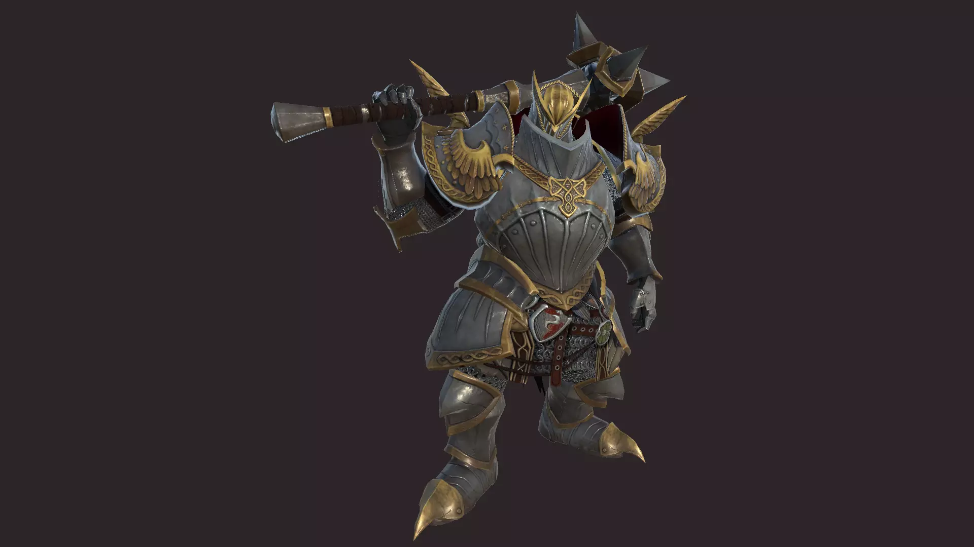 Battle Knights Low-poly 3D model_0