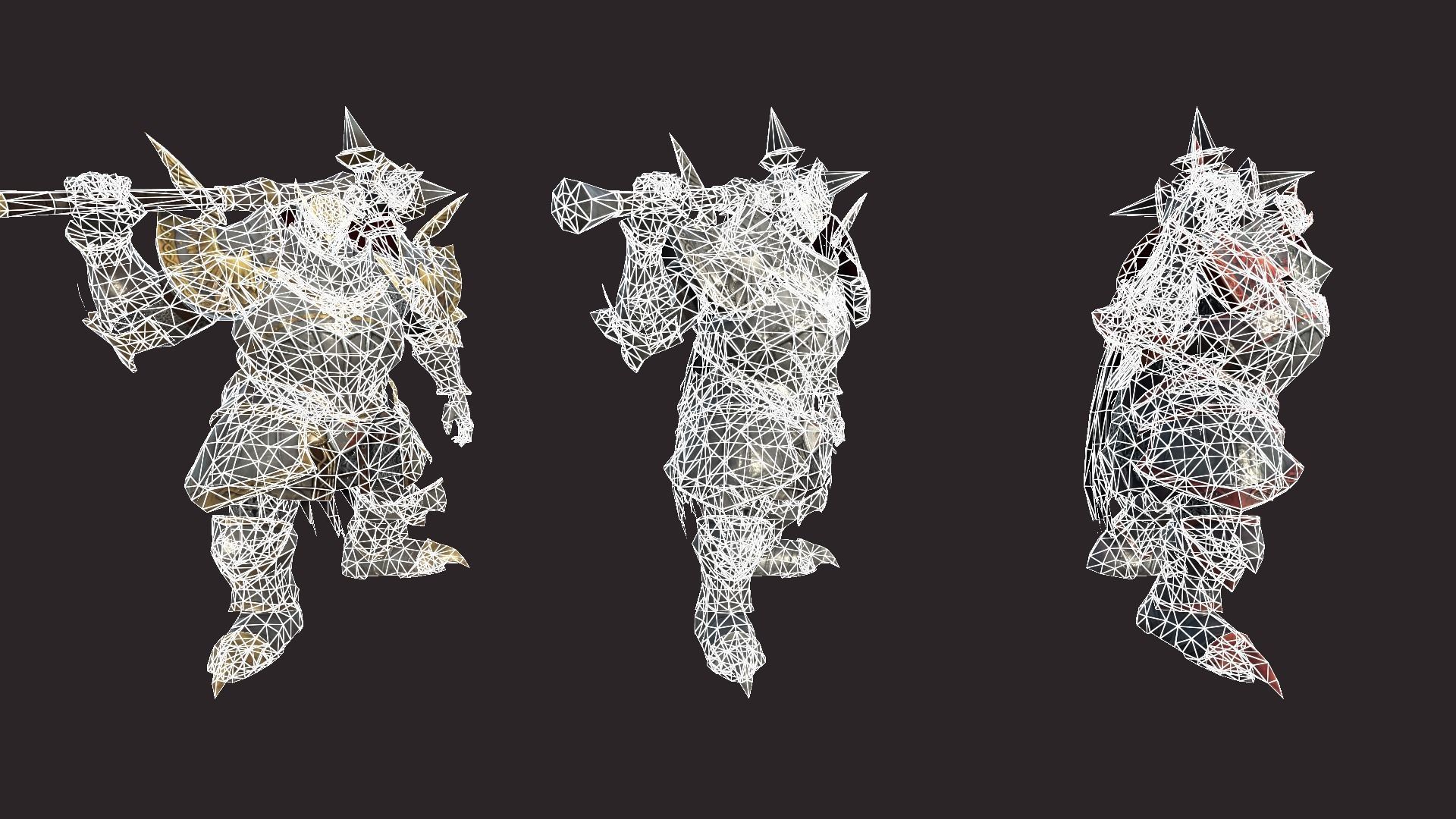 Battle Knights Low-poly 3D model_20