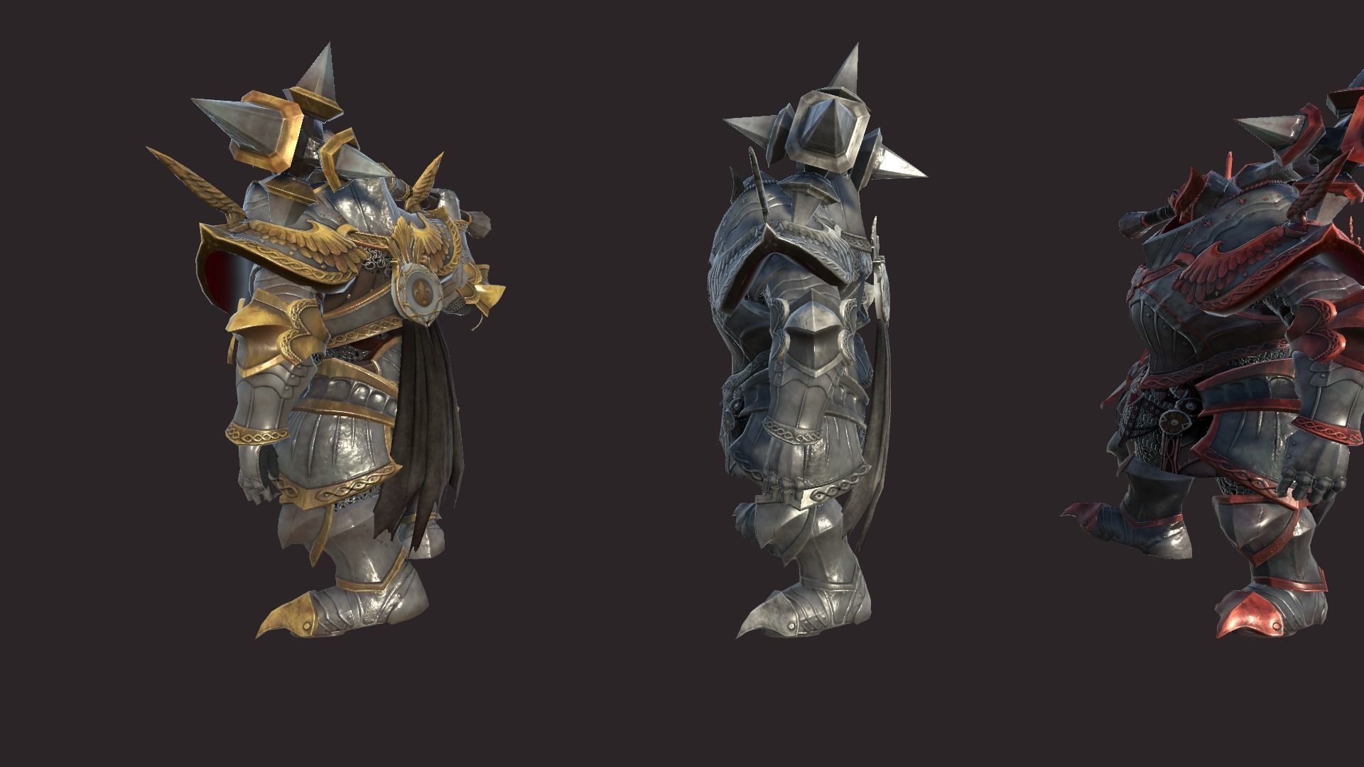 Battle Knights Low-poly 3D model_6