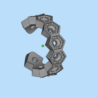 Ear Cuff Earrings 3D print model 3D print model_7