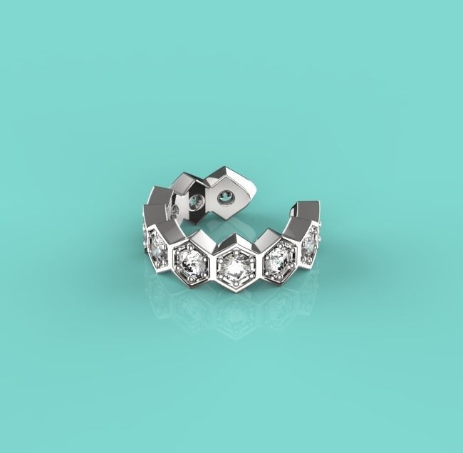 Ear Cuff Earrings 3D print model 3D print model_2