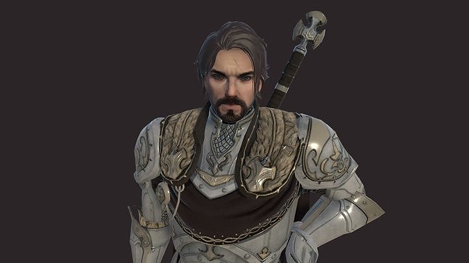 Chief Guards Low-poly 3D model