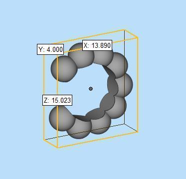 Sphere Beaded Ear Cuff Earrings 3D print model 3D print model_11