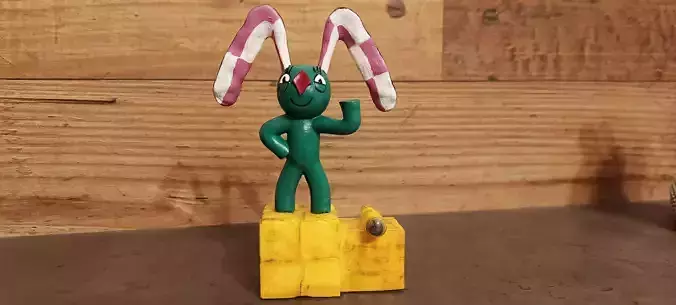 Bunny with the chequered ears 