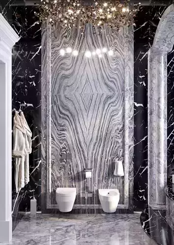 Bathroom in neo-classic style