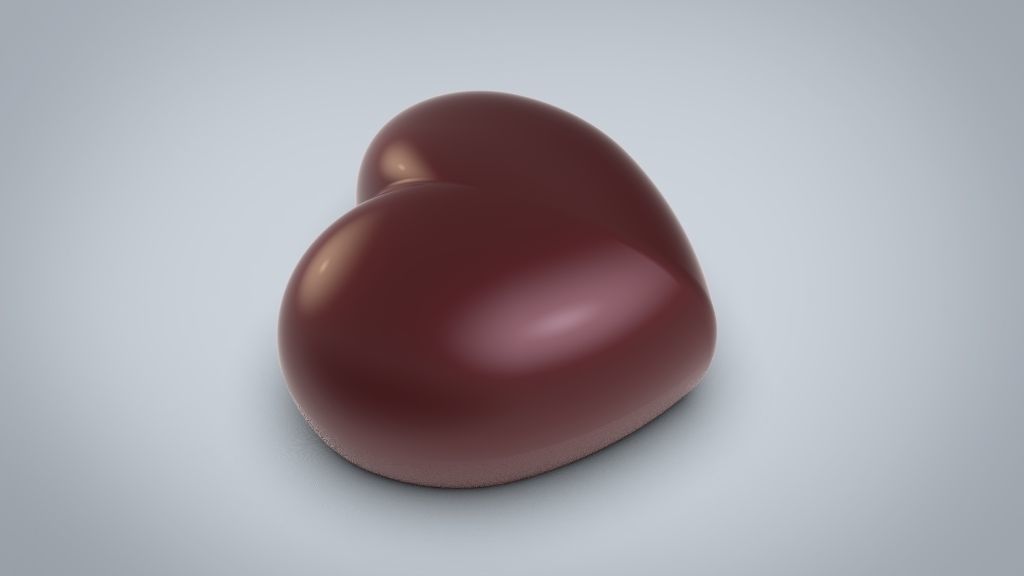 Heart candle  for silicone mold 3D print model_3