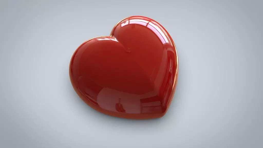 Heart candle  for silicone mold 3D print model_0