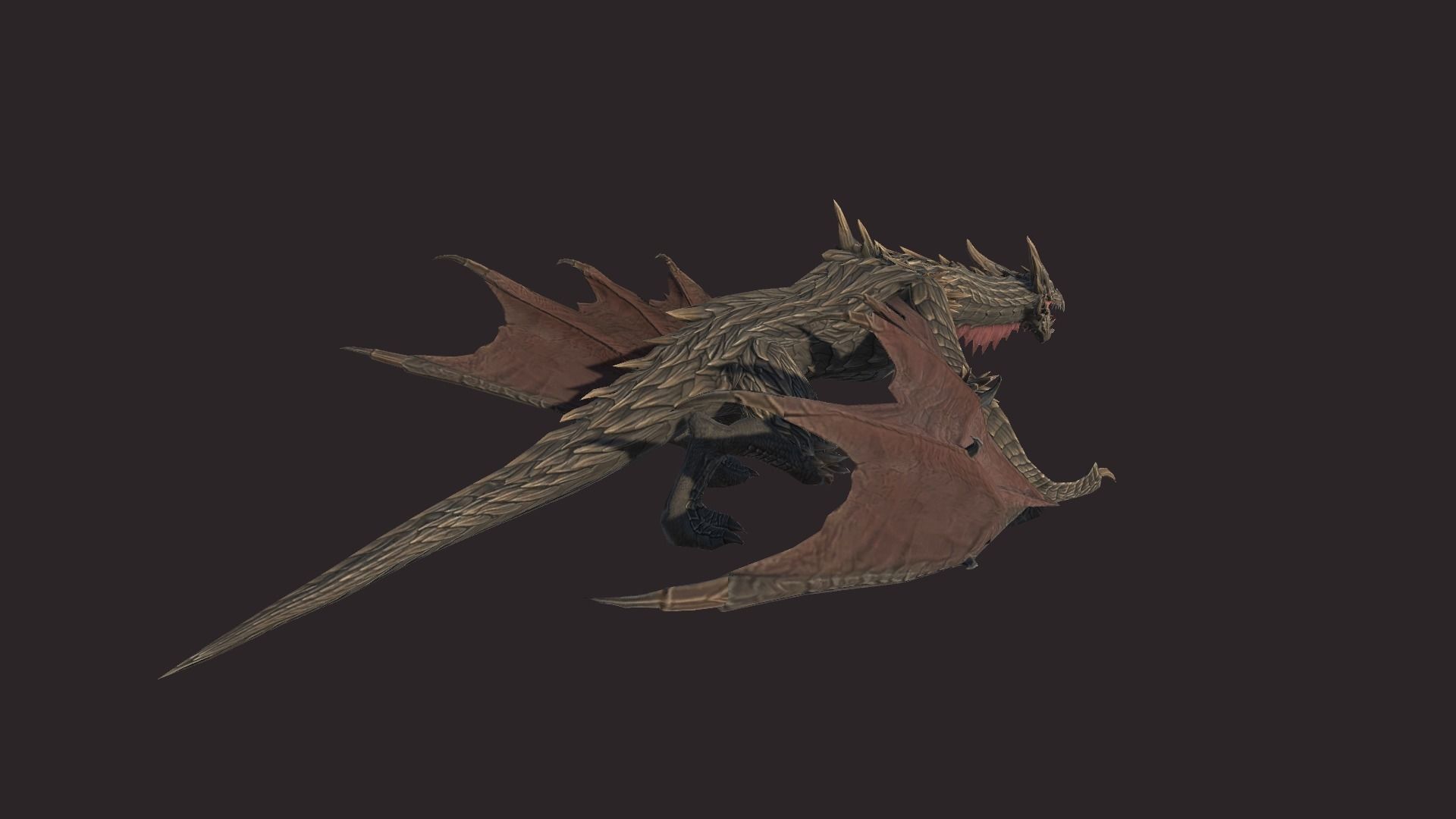 Dragon Low-poly 3D model_7