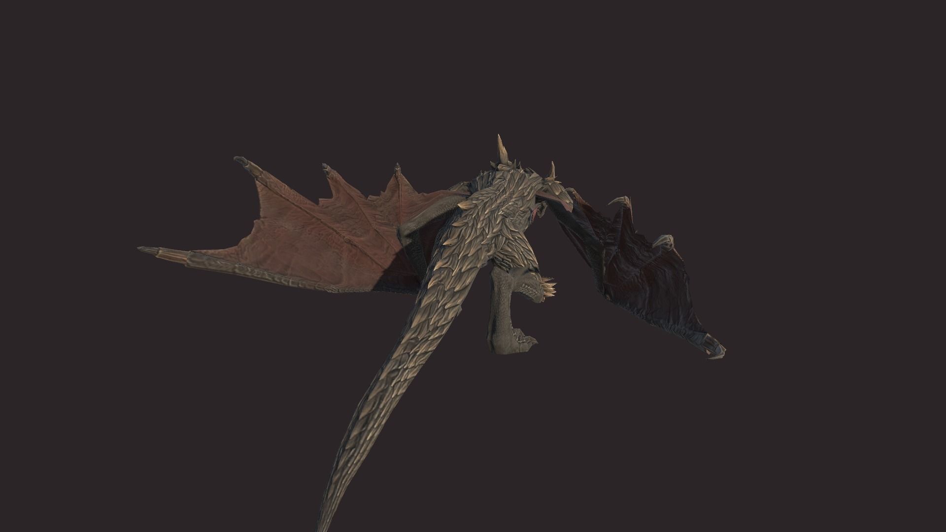 Dragon Low-poly 3D model_6