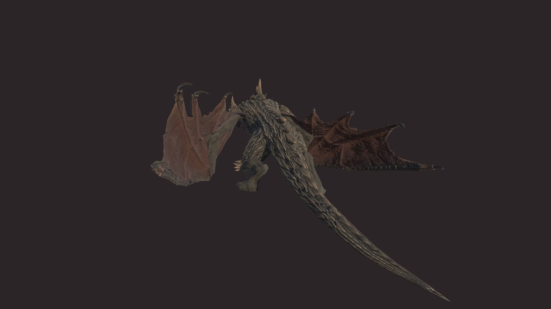 Dragon Low-poly 3D model_5