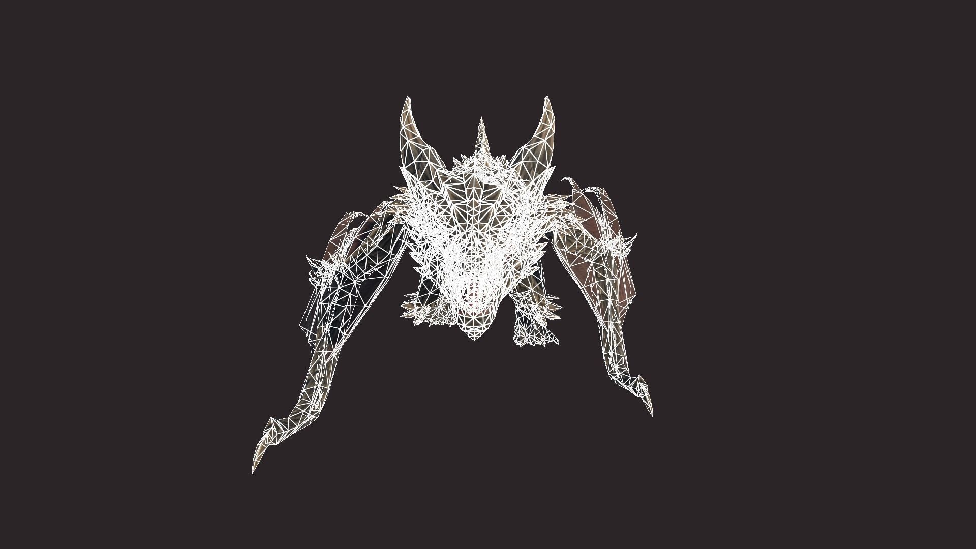 Dragon Low-poly 3D model_10