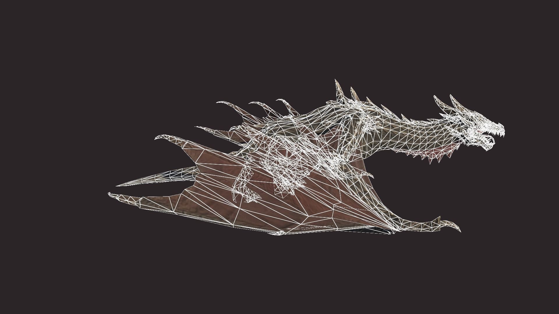 Dragon Low-poly 3D model_17