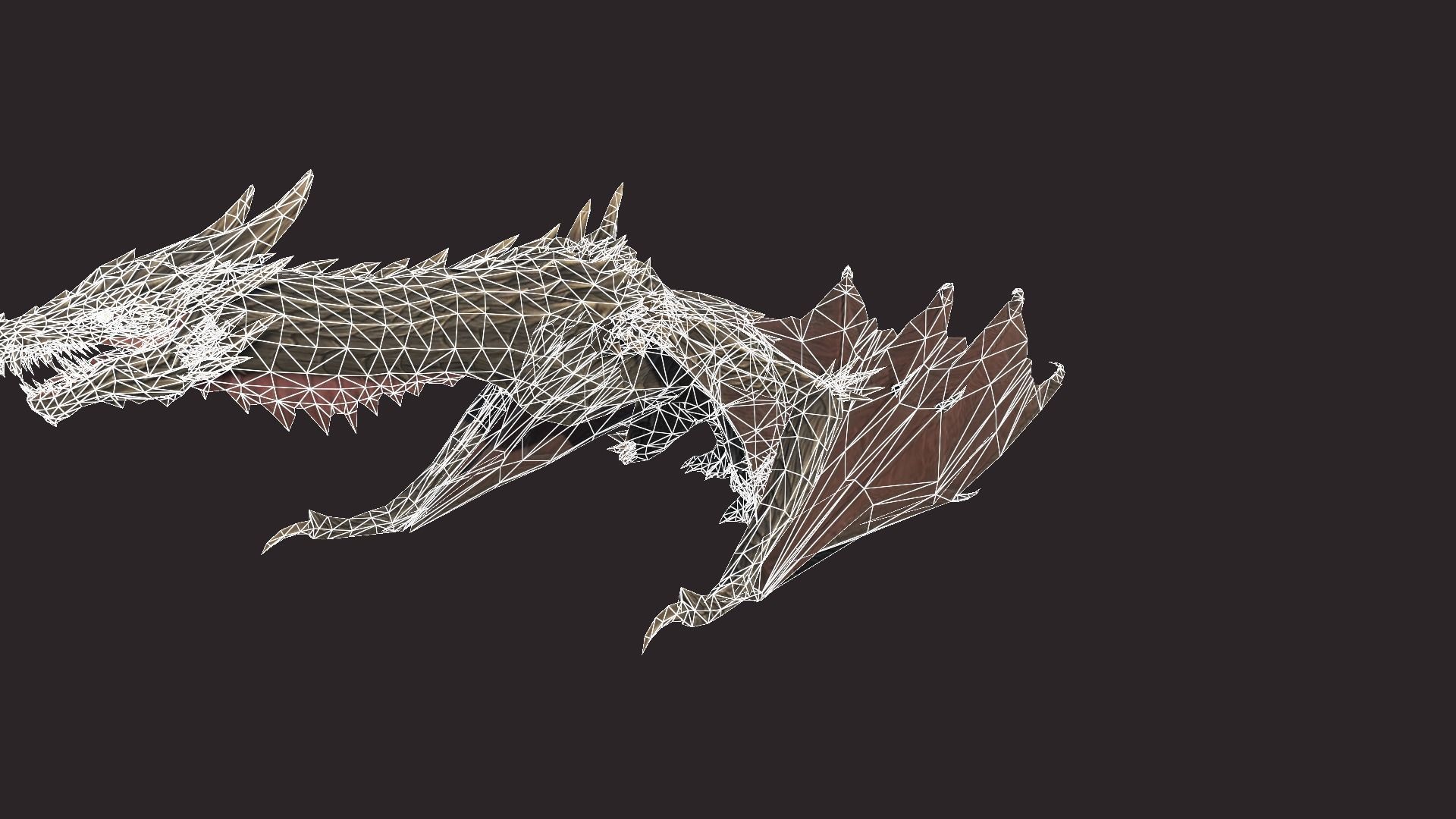 Dragon Low-poly 3D model_11