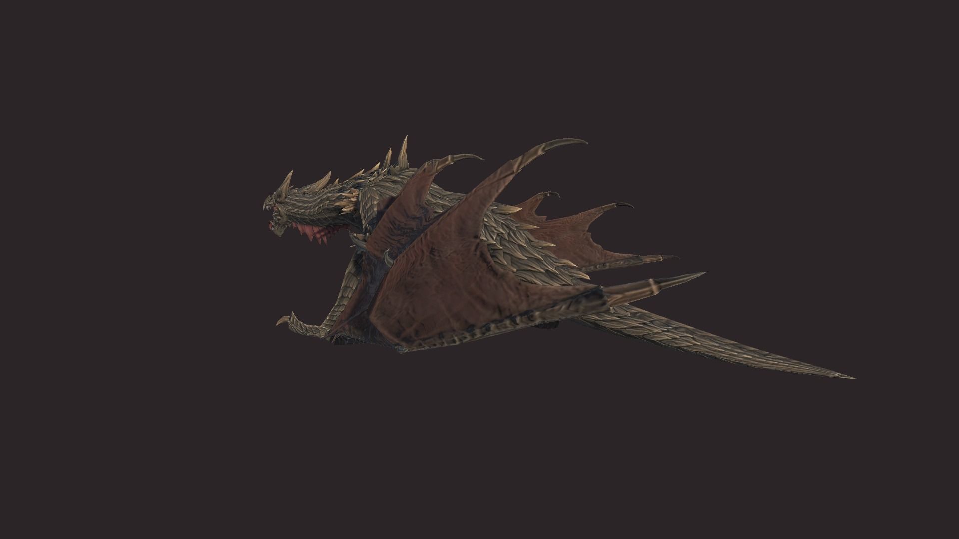 Dragon Low-poly 3D model_4