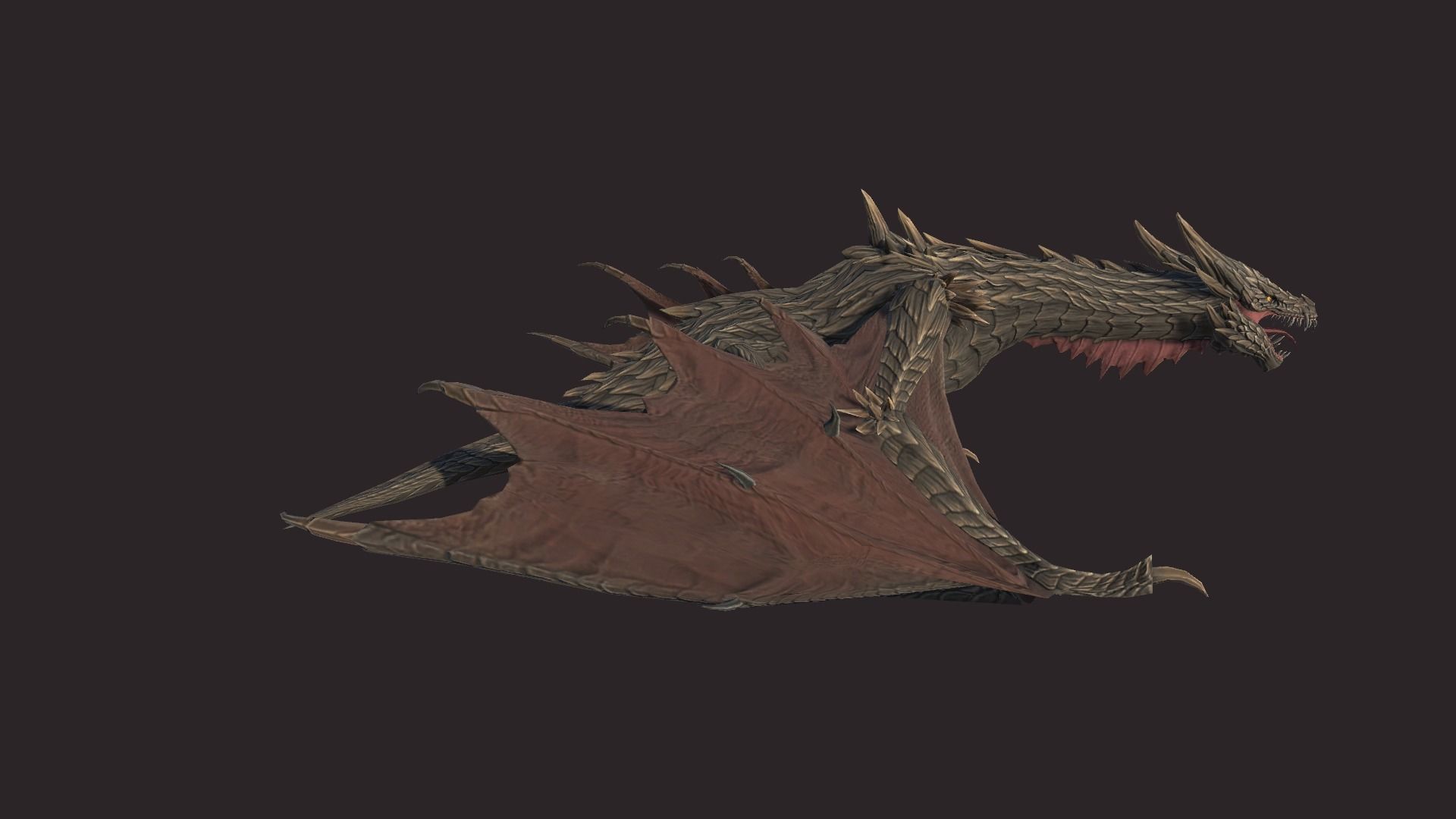 Dragon Low-poly 3D model_8