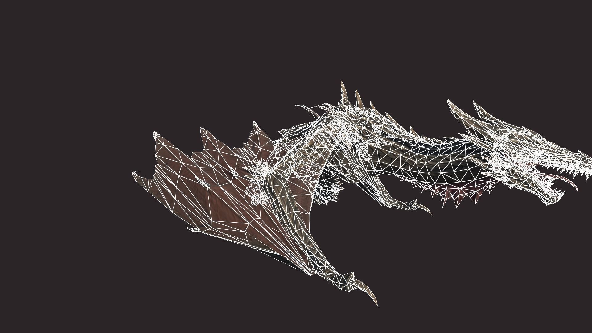 Dragon Low-poly 3D model_18