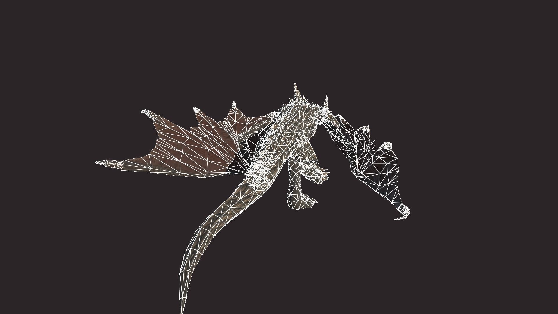 Dragon Low-poly 3D model_15
