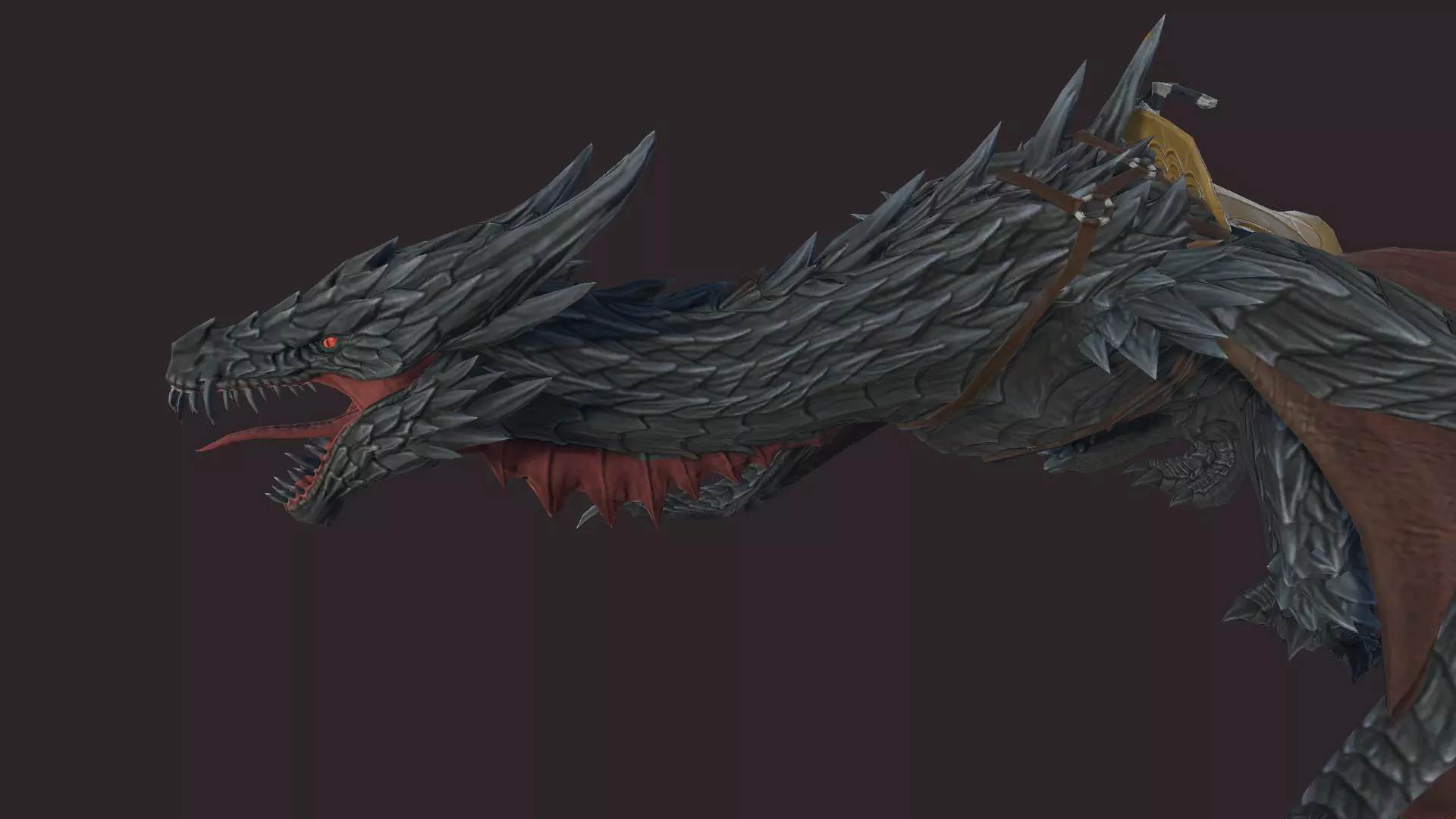 Dragon Mount Low-poly 3D model_0