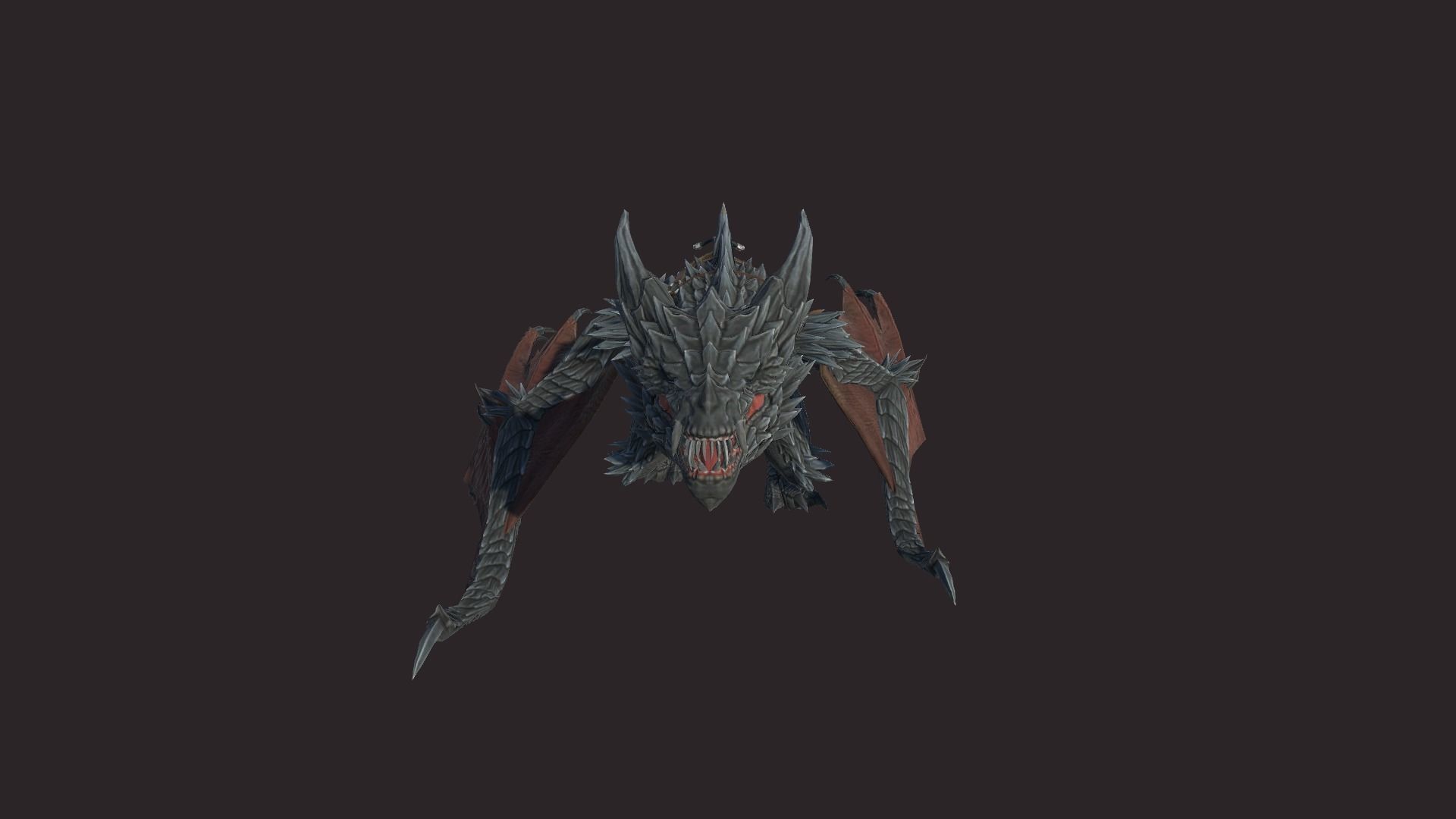 Dragon Mount Low-poly 3D model_1