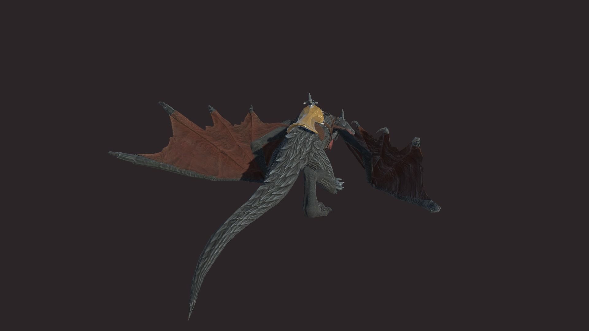 Dragon Mount Low-poly 3D model_6
