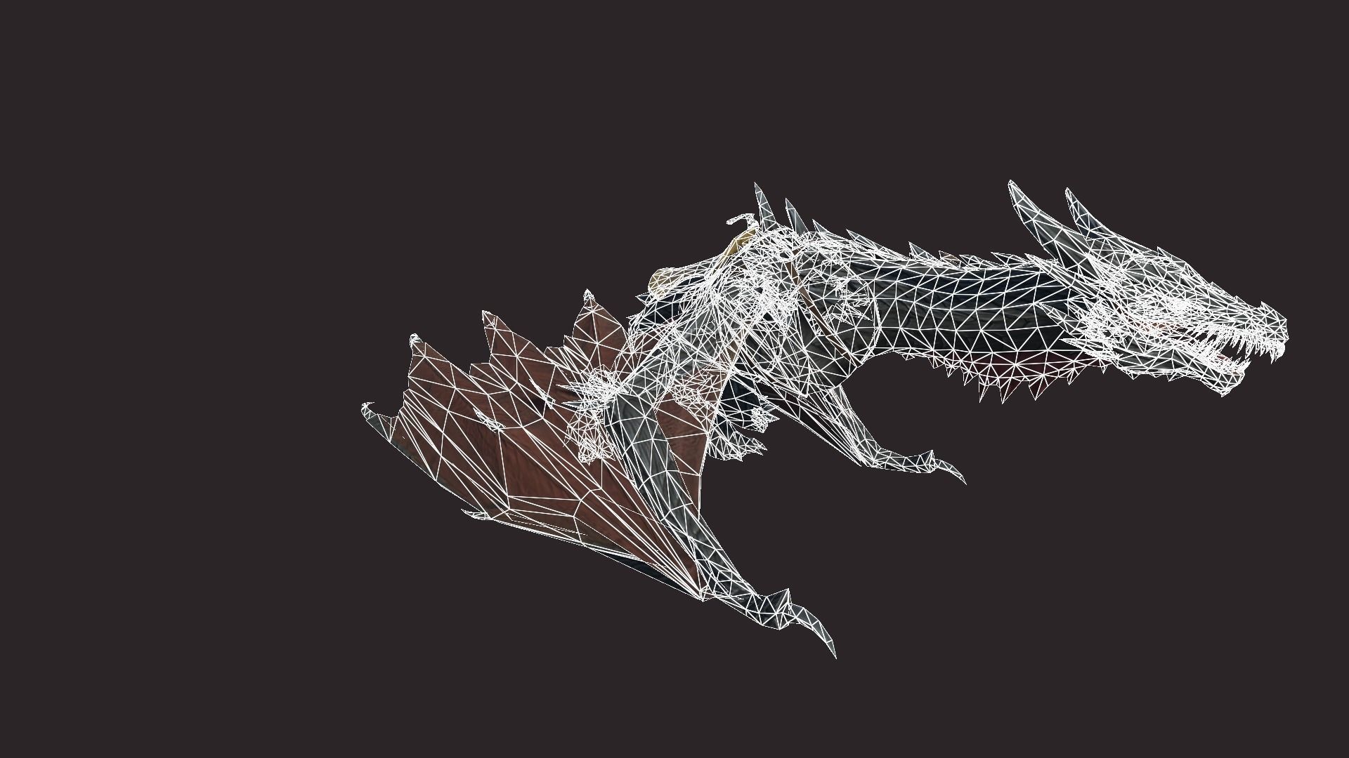 Dragon Mount Low-poly 3D model_18