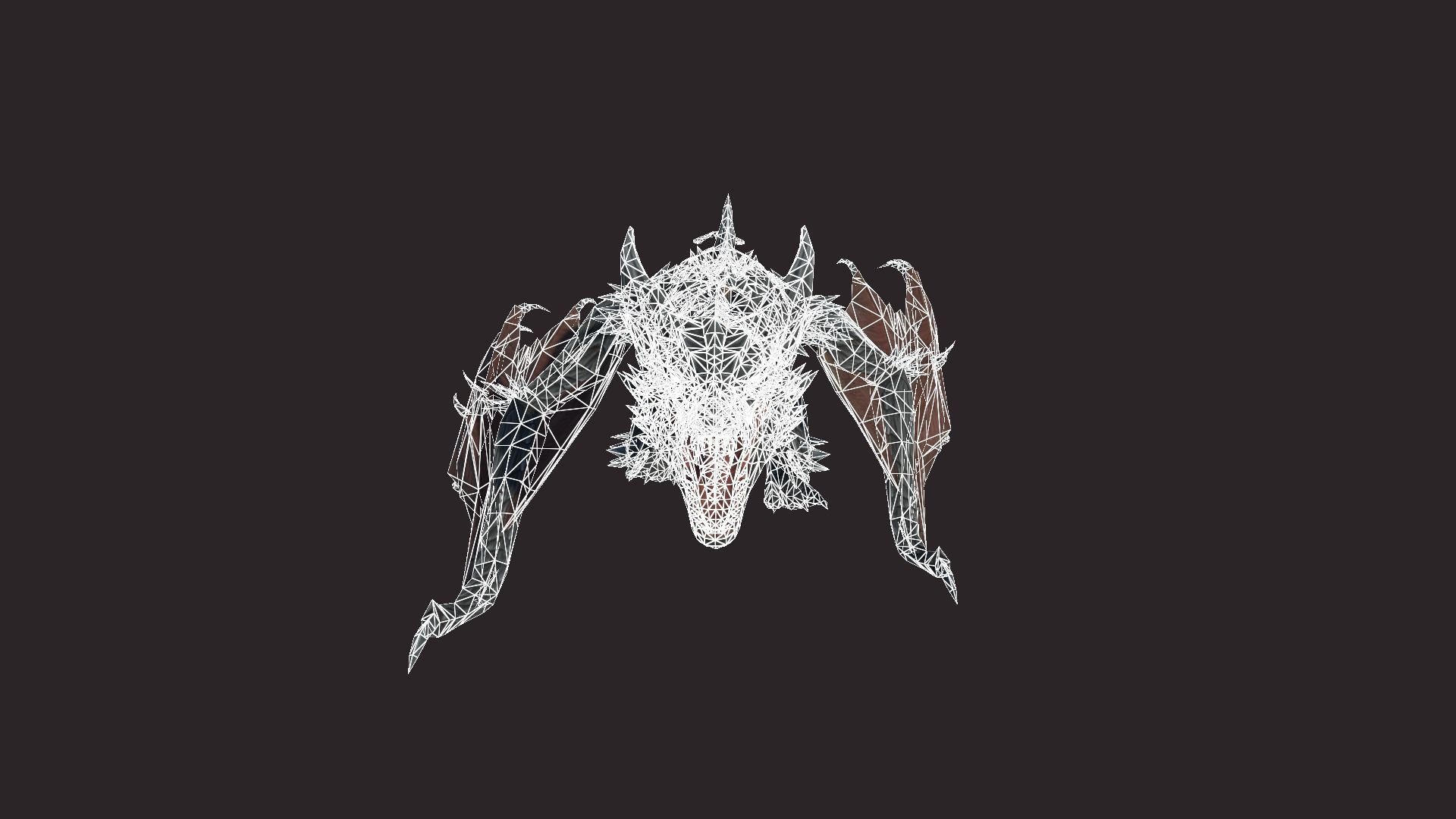 Dragon Mount Low-poly 3D model_10