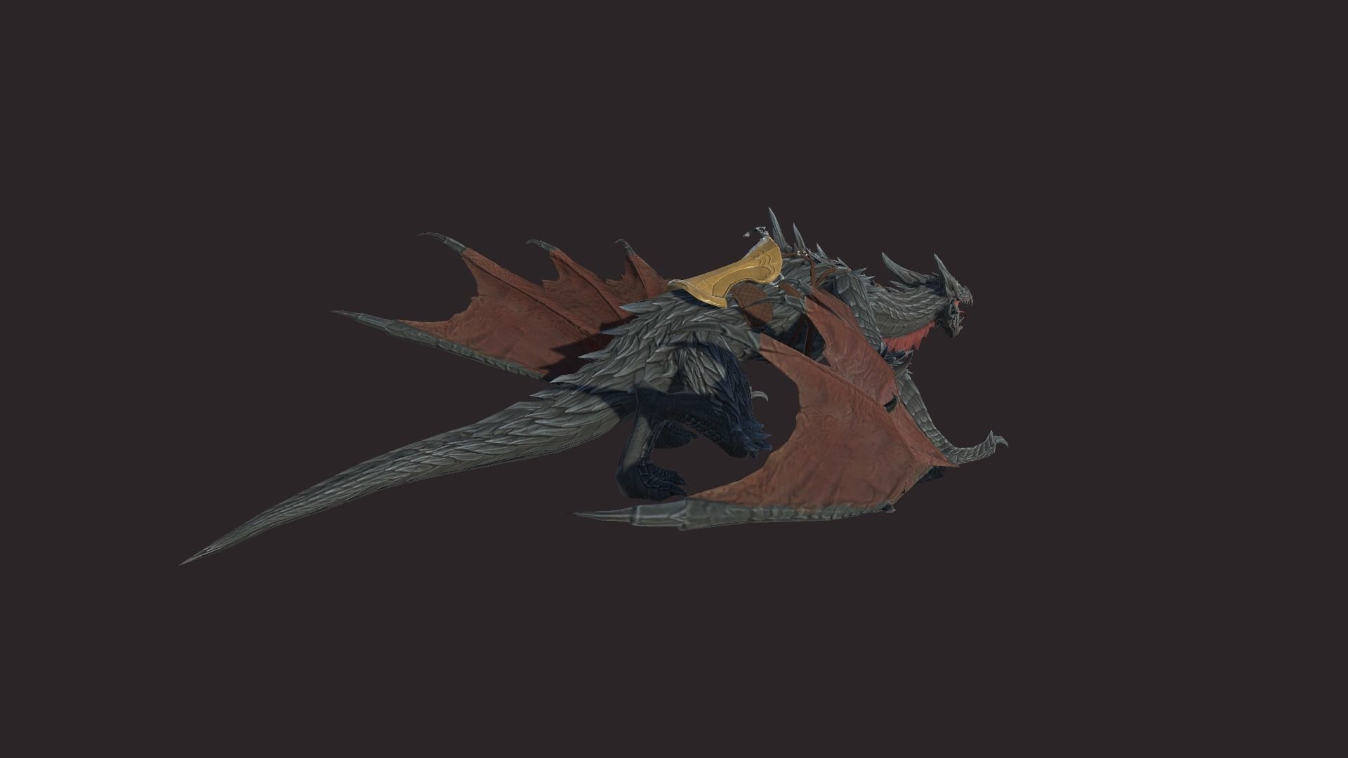 Dragon Mount Low-poly 3D model_7