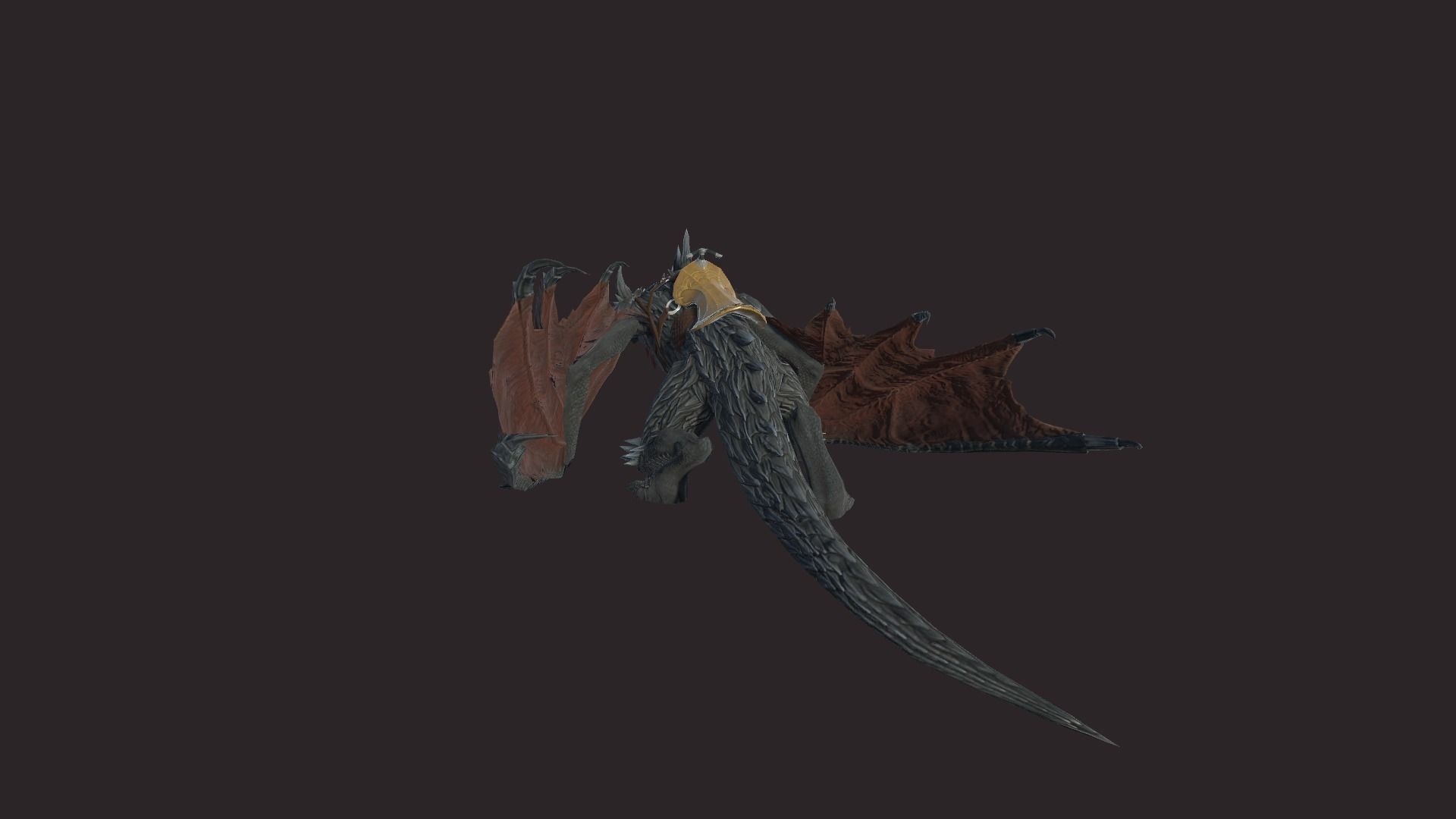 Dragon Mount Low-poly 3D model_5