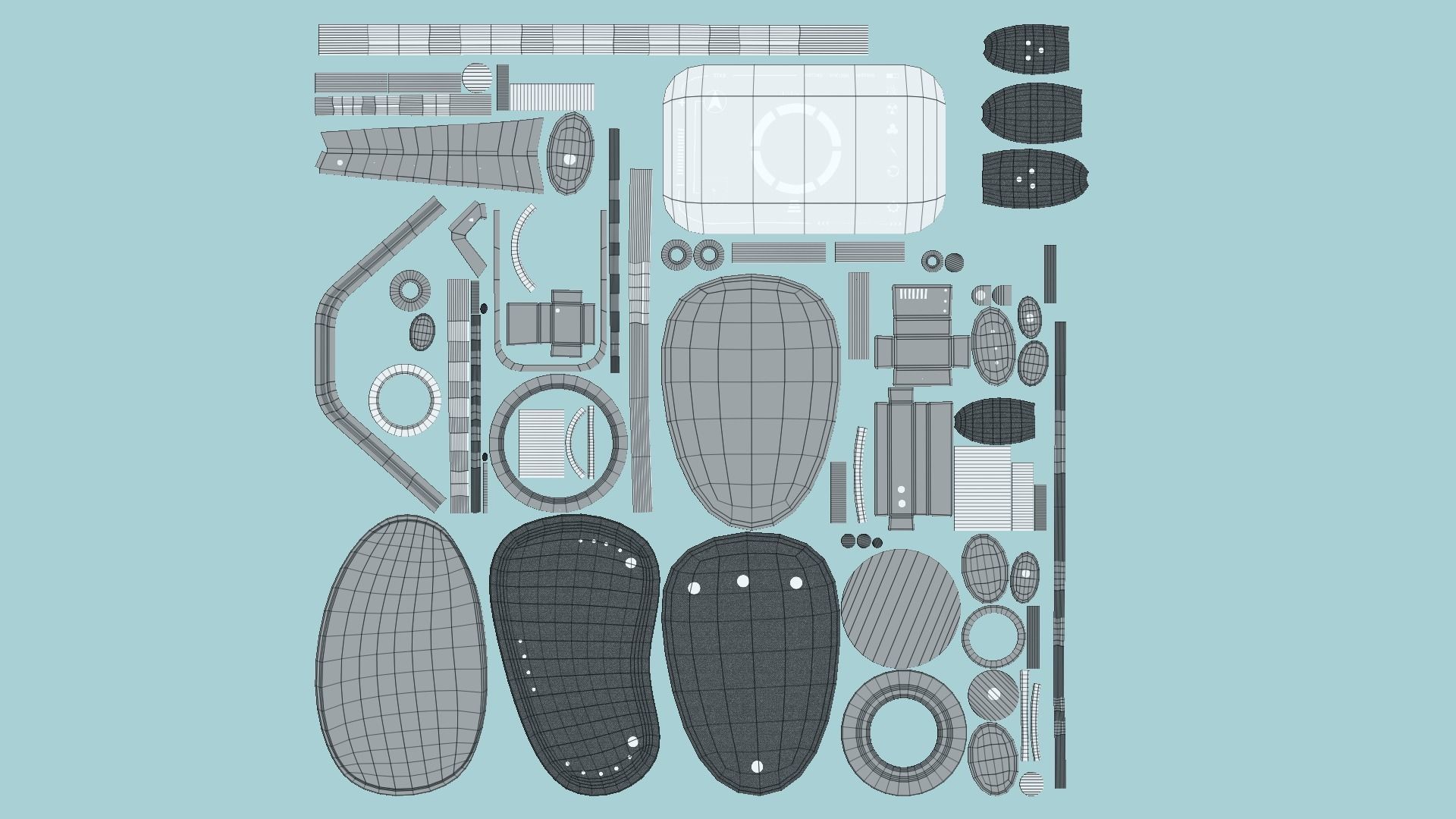10 SciFi Glasses E Collection - Character Design Fashion _91