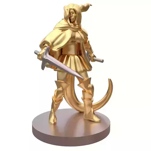 High-Quality Elf Dragon 3D Printing Model