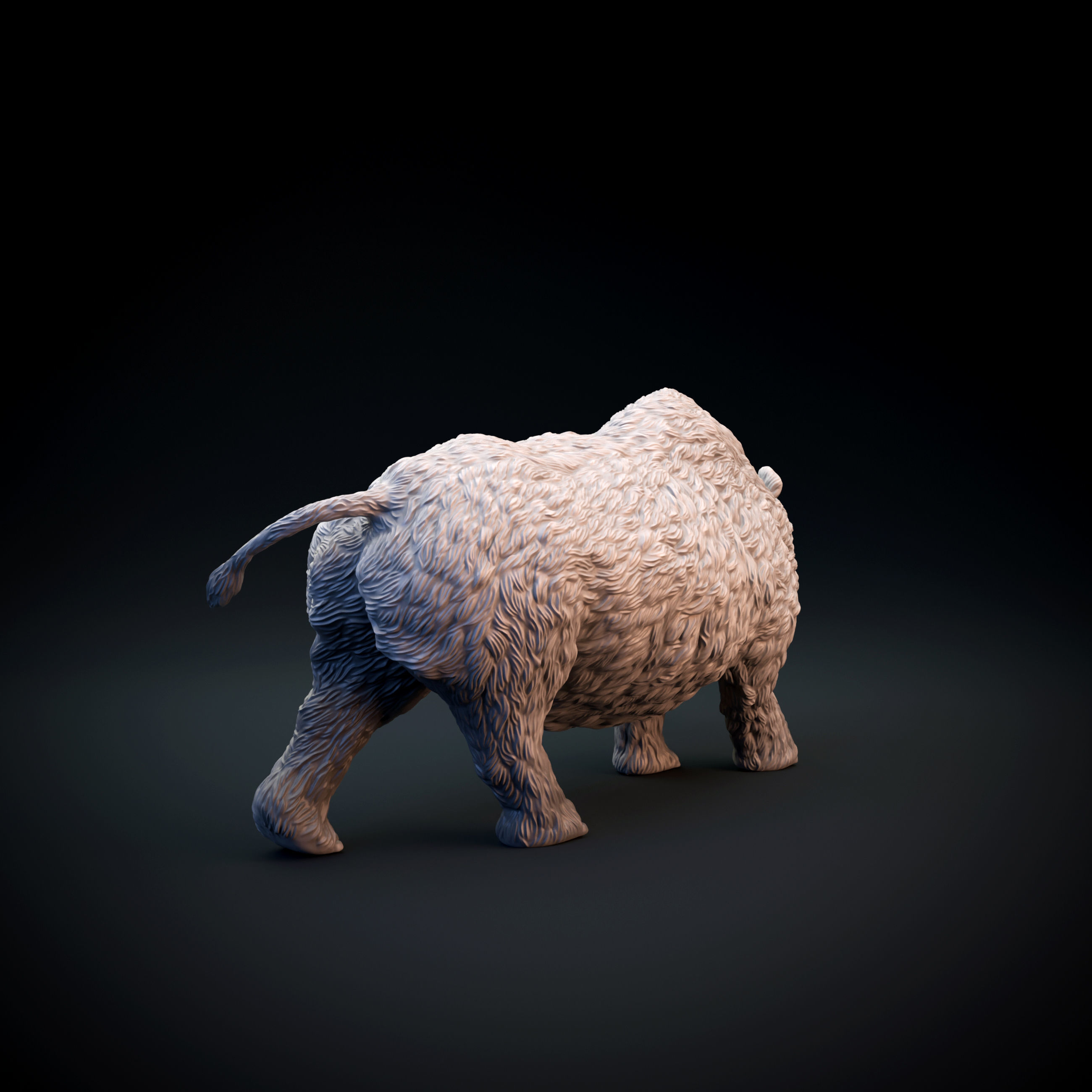 Woolly rhinoceros intended for 3D printing 3D print model_5